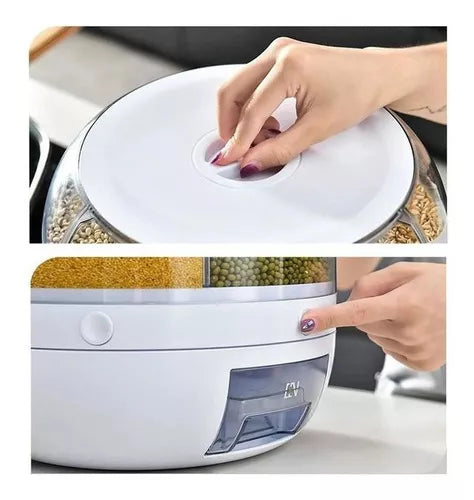 Dispensador De Alimentos Giratorio